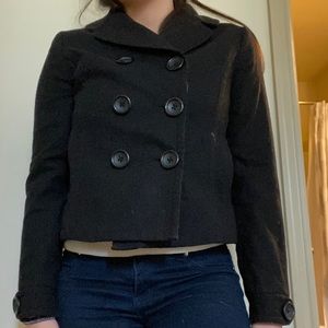 Banana Republic double breasted metal button coat